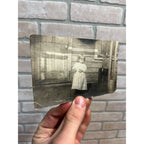 Antique RRPC Postcard Wisconsin Rural Farm Victorian Dress Small Girl Child