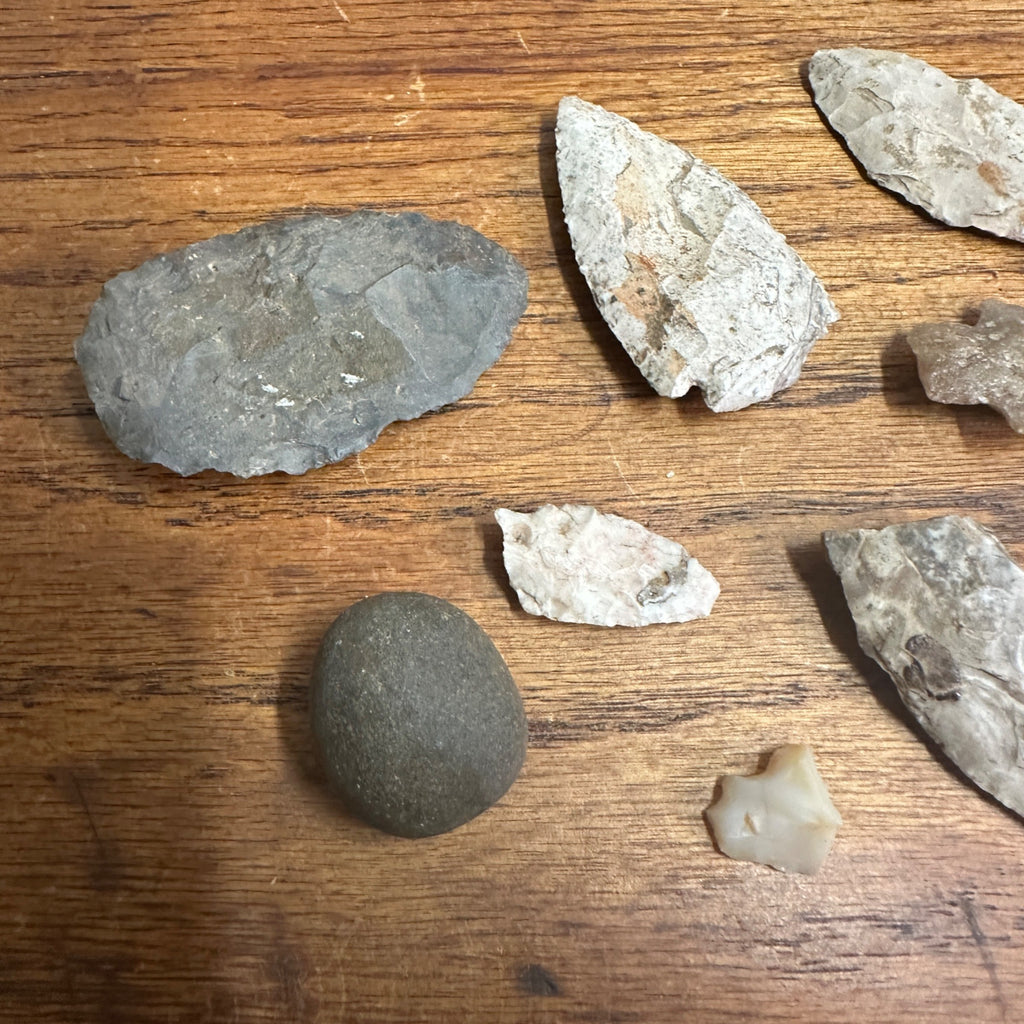 Original Native American Indian Artifacts Dug Found - Rock County Wisconsin