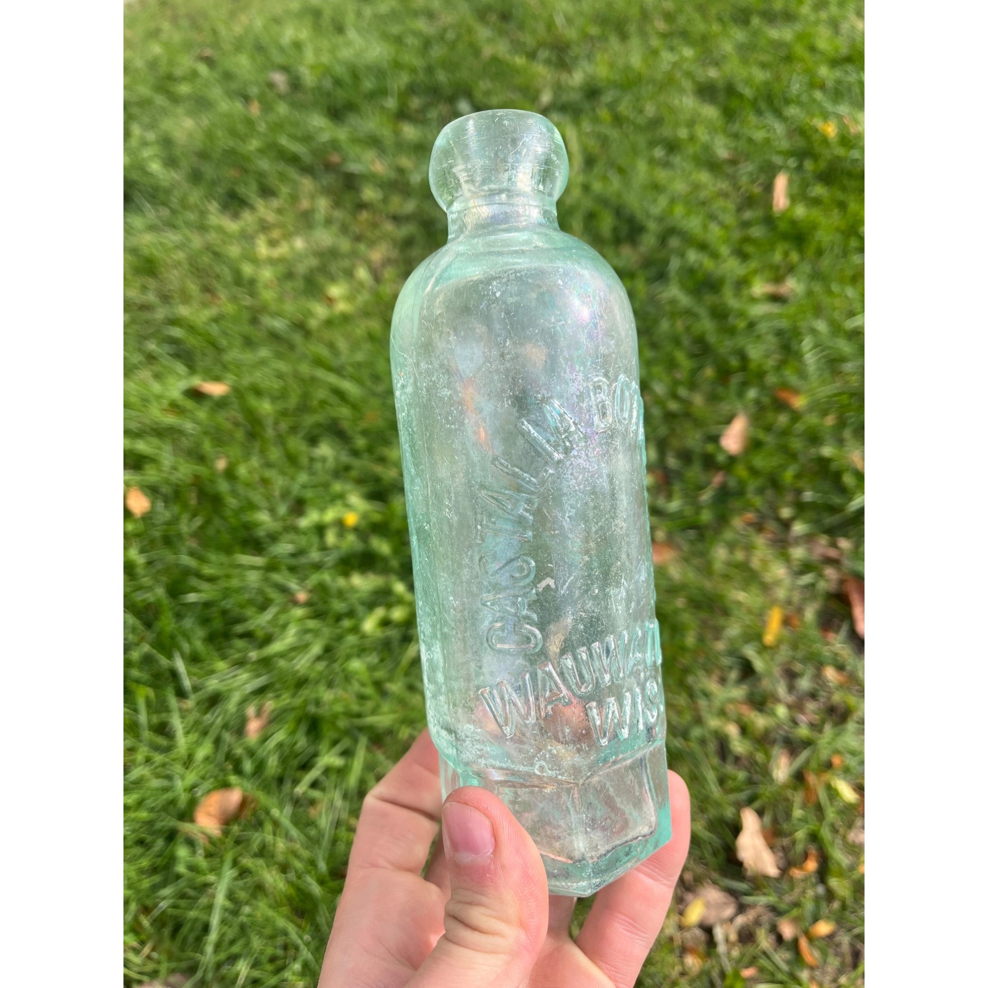 Vintage Castalia Bottling Co. Soda Beer Bottle Wauwatosa Wisconsin Blob Hutch