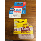 Mason's Root Beer Diet Cardboard Carrier Six Pack Carton Bottle 6-Pack Cases Vintage