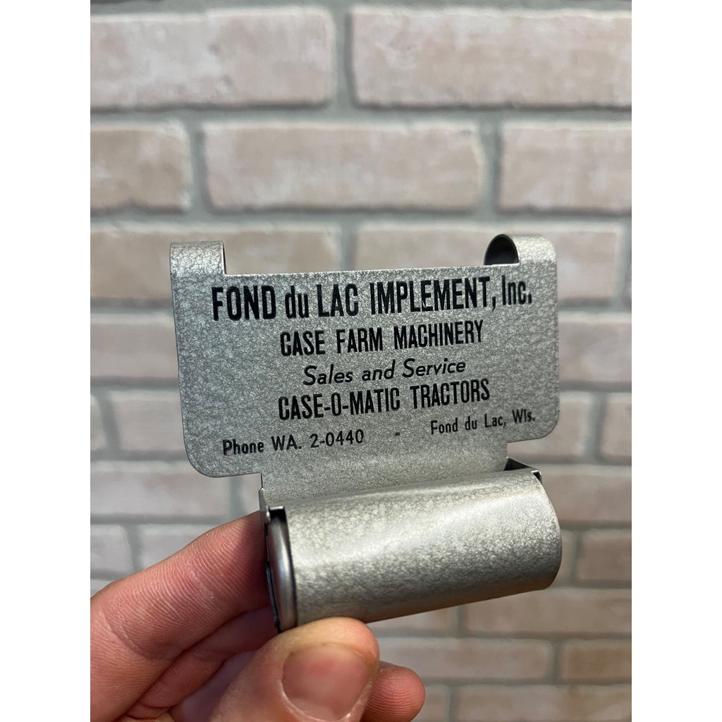 RARE Vintage Case-O-Matic Tractors Fond du Lac Implement Advertising Coin Holder
