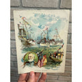 Antique Victorian Trade Card Naval Review Admiral Gherardi McLaughlin Coffee