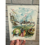 Antique Victorian Trade Card Naval Review Admiral Gherardi McLaughlin Coffee