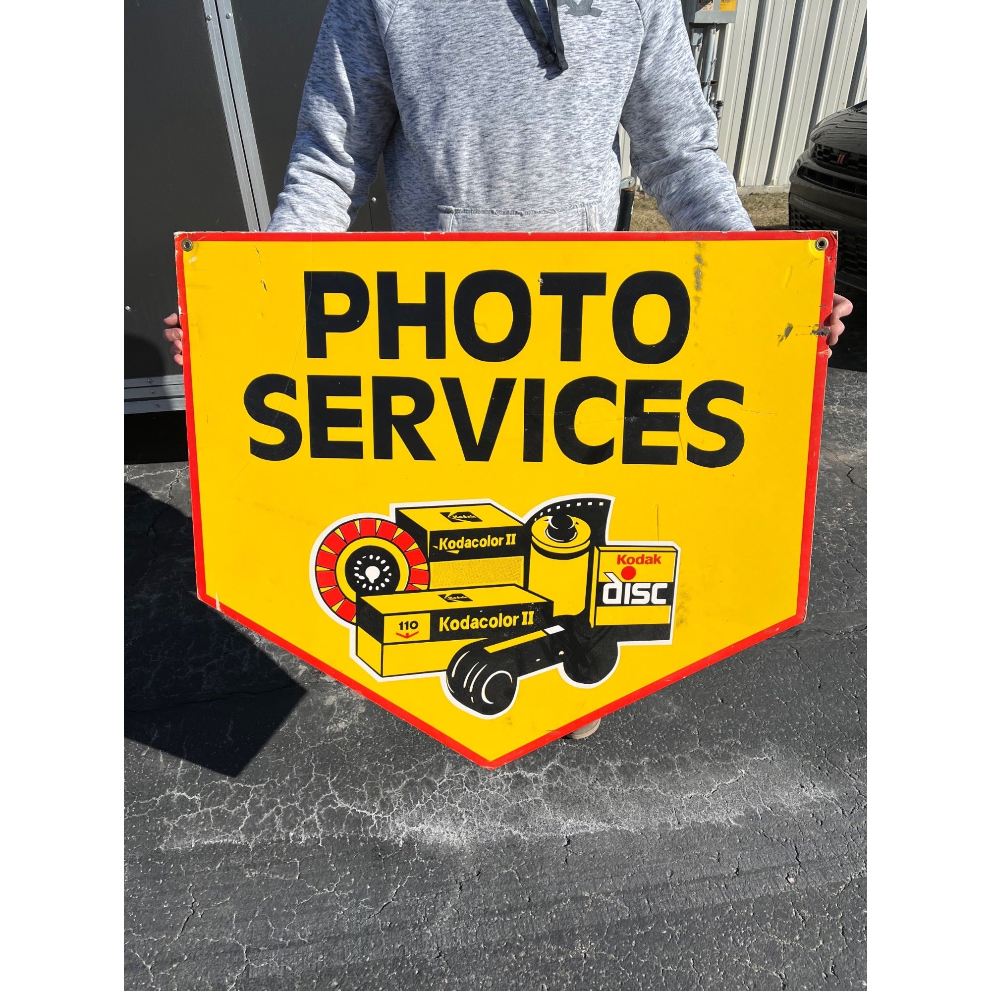 Vintage Kodak Camera Film Photo Services Advertising FOAM Sign Store Display