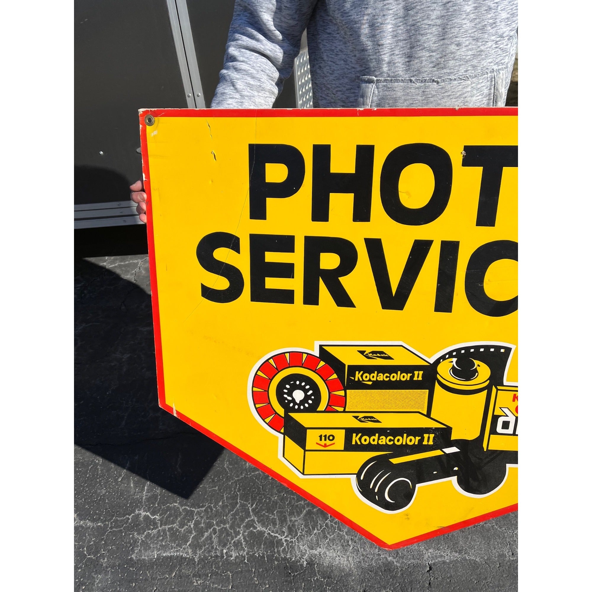 Vintage Kodak Camera Film Photo Services Advertising FOAM Sign Store Display
