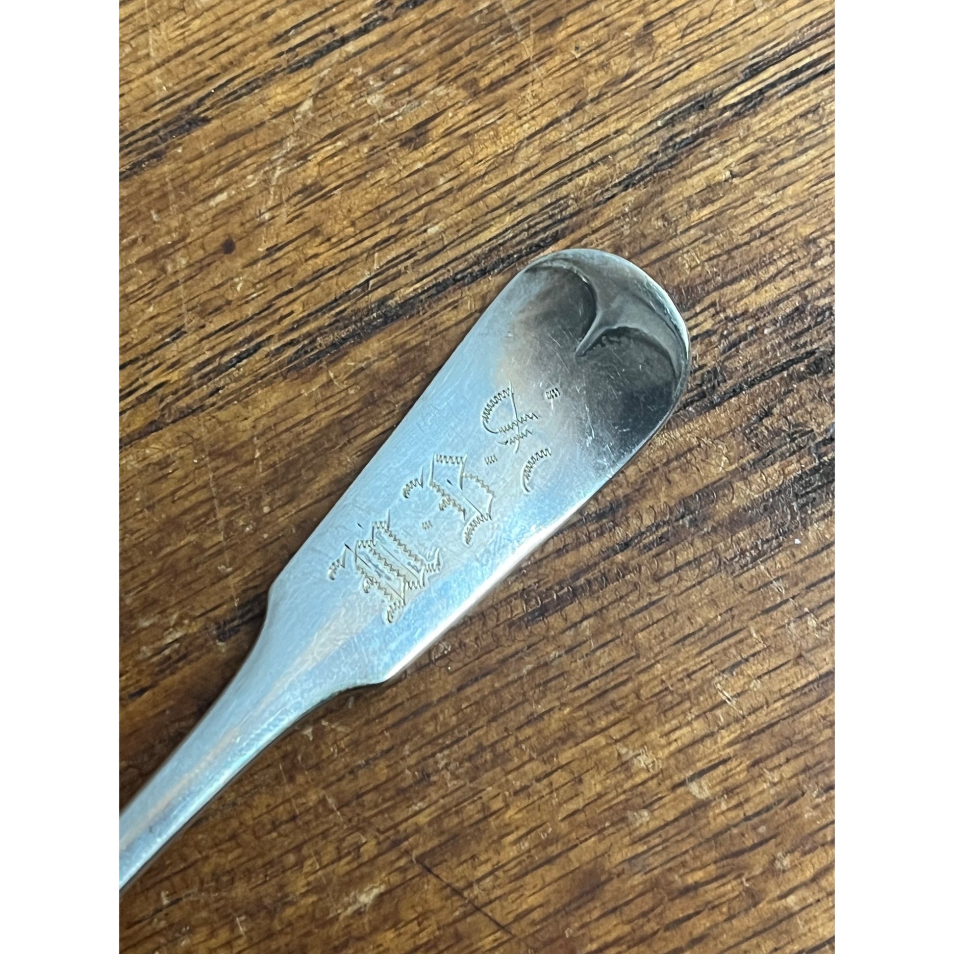 Vintage 1900s Oshkosh Wisconsin Plating Works Silver Plated Spoon
