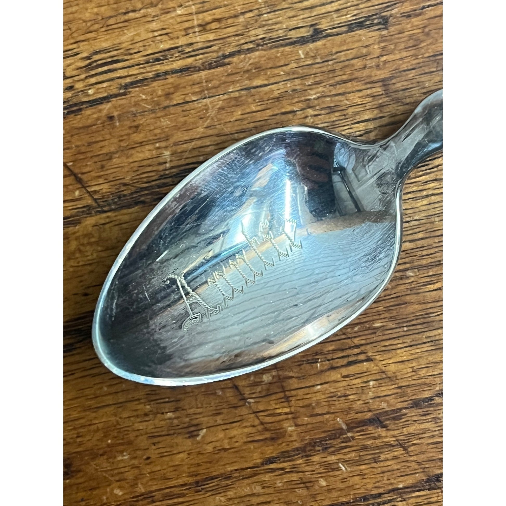 Vintage 1900s Oshkosh Wisconsin Plating Works Silver Plated Spoon