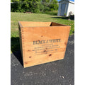 Vintage Black & White Blended Scotch Whisky Wooden Advertising Crate Wood