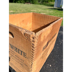 Vintage Black & White Blended Scotch Whisky Wooden Advertising Crate Wood