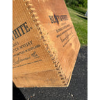 Vintage Black & White Blended Scotch Whisky Wooden Advertising Crate Wood
