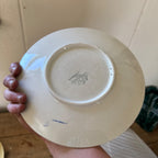 Antique K&G Luneville France Hand Painted (5) Plates Obert Signed Porcelain