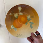 Antique K&G Luneville France Hand Painted (5) Plates Obert Signed Porcelain