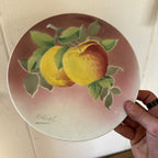 Antique K&G Luneville France Hand Painted (5) Plates Obert Signed Porcelain