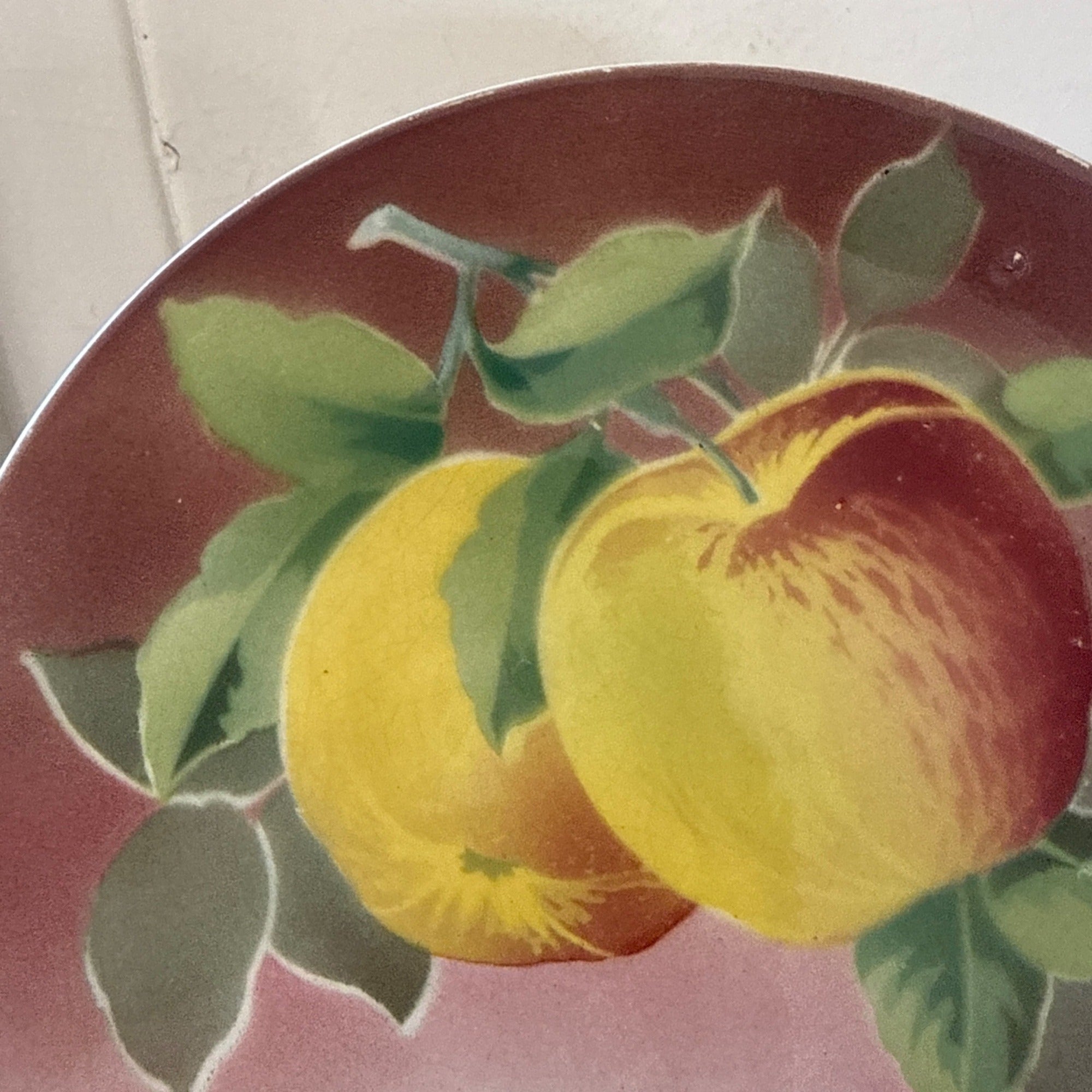 Antique K&G Luneville France Hand Painted (5) Plates Obert Signed Porcelain