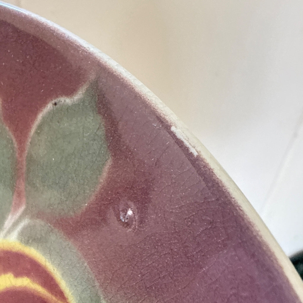 Antique K&G Luneville France Hand Painted (5) Plates Obert Signed Porcelain