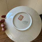 Antique K&G Luneville France Hand Painted (5) Plates Obert Signed Porcelain