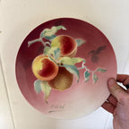 Antique K&G Luneville France Hand Painted (5) Plates Obert Signed Porcelain