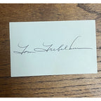 Tom Treblehorn Signed Autographed Cut Index Card Milwaukee Brewers Manager