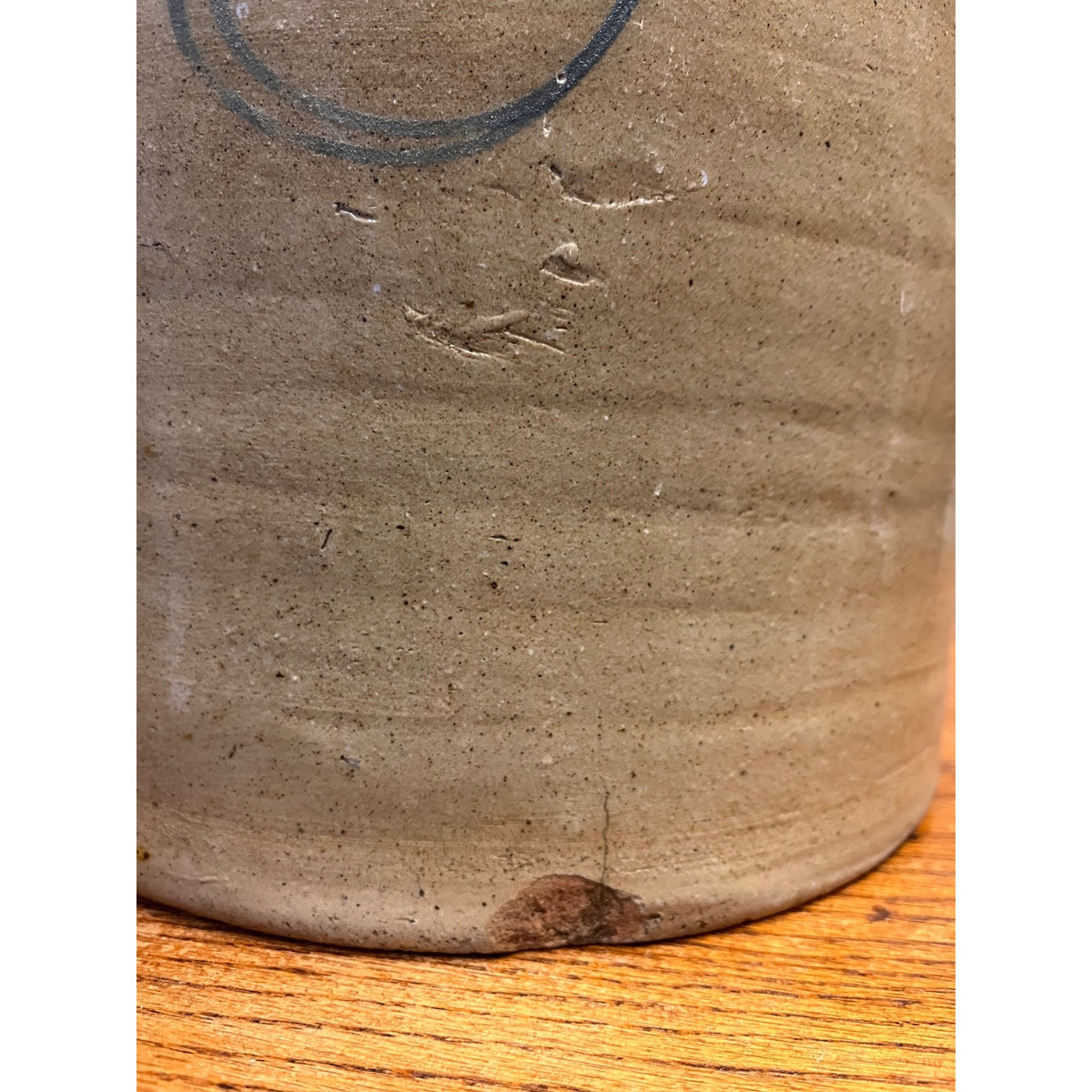 Vintage Salt-Glazed Early Red Wing Stoneware Co. Three-Gallon Cobalt Scroll Design Crock Minnesota, USA Primitive Kitchen Decor