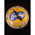 Vintage Bireley's Soda Pop Advertising Lighted Clock Double Bubble Sign -- As-Is