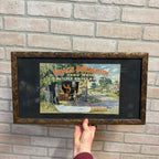 Vintage Village Blacksmith Butcher Knives & Tools Paper Sign Watertown Wisconsin