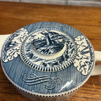 Vintage Currier and Ives by Royal China Lidded Tea Pot Sailboat Nautical