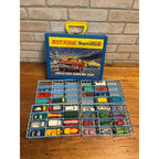 Vintage 1970 Matchbox Lesney Superfast 48-Car Carrying Case w/ Cars