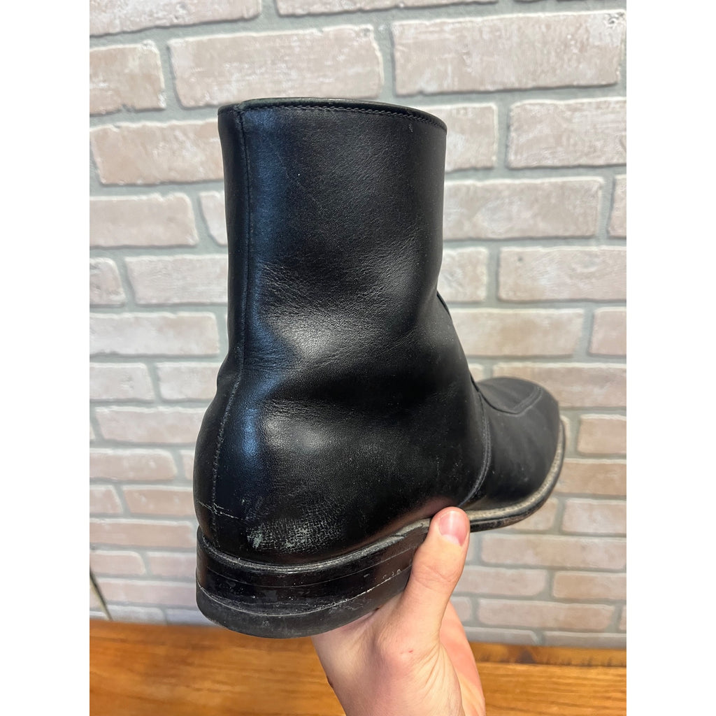 Vintage Executive Imperial Dress Boots Black Leather Zipper-Side Men’s Size 9.5
