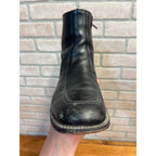 Vintage Executive Imperial Dress Boots Black Leather Zipper-Side Men’s Size 9.5