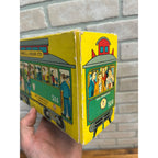 Vintage 1950s Powell & Mason San Francisco Cable Car Trolley Tin Litho Toy + Box