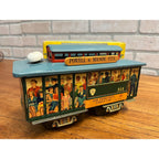 Vintage 1950s Powell & Mason San Francisco Cable Car Trolley Tin Litho Toy + Box