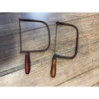 Antique Set of Two (2) Coping Saws Wood and Metal Fabrication Woodworking Hand Tools Circa 1950's