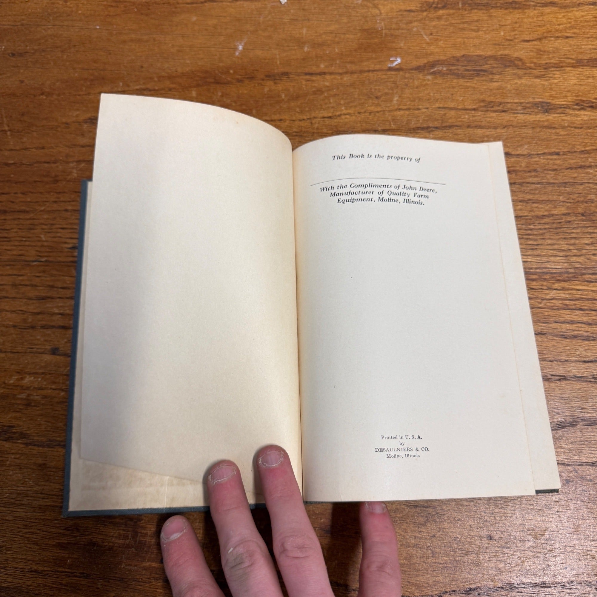 1941 The Operation, Care, & Repair Of Farm Machinery 15th Edition Hardcover Book Vintage