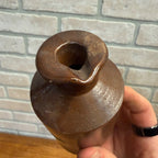 Antique Notts Lovatt & Lovatt Brown Salt Glaze Stoneware Pottery Ink Bottle