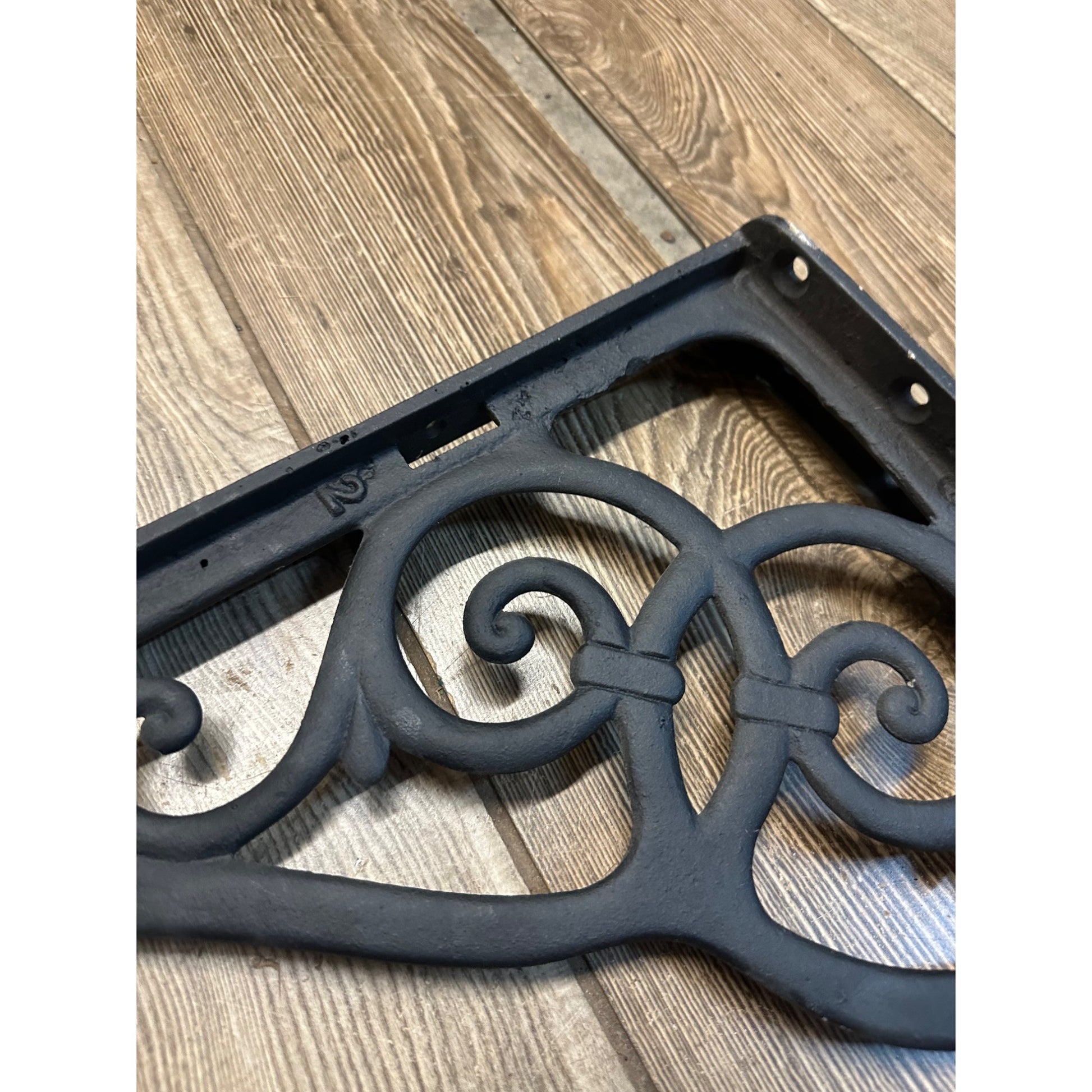 Antique Cast Iron Ornate Shelf Brackets 18" x 16"