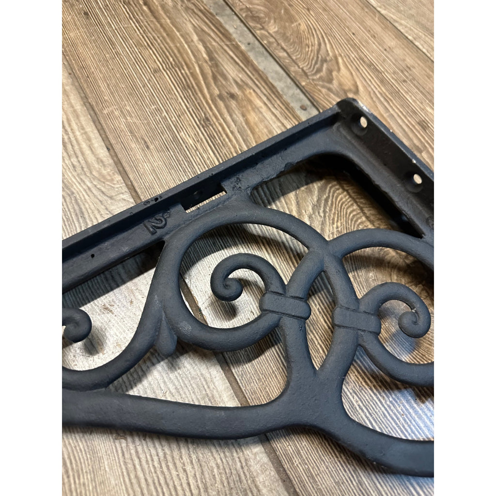 Antique Cast Iron Ornate Shelf Brackets 18" x 16"