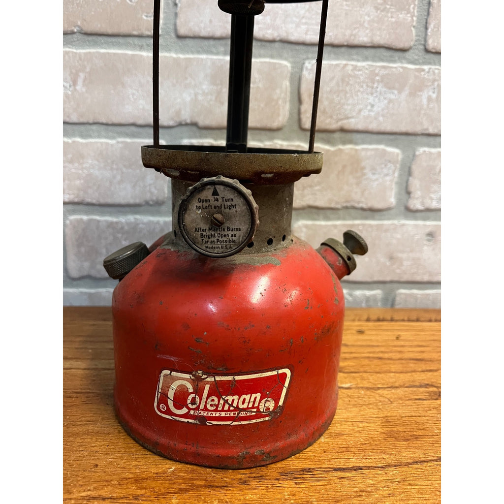 Coleman Red Lantern Camp Lantern Vintage Parts or Repair 200A
