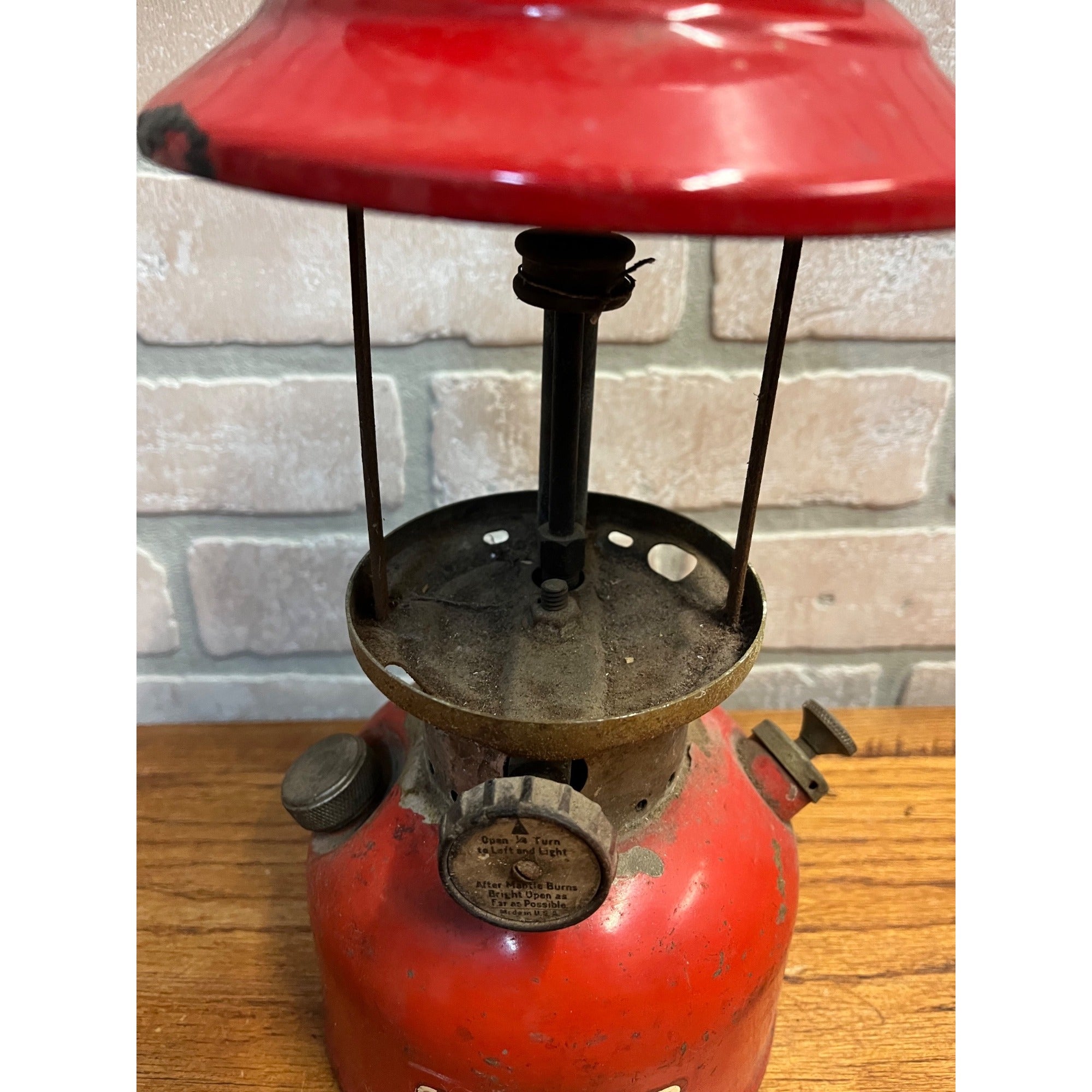 Coleman Red Lantern Camp Lantern Vintage Parts or Repair 200A