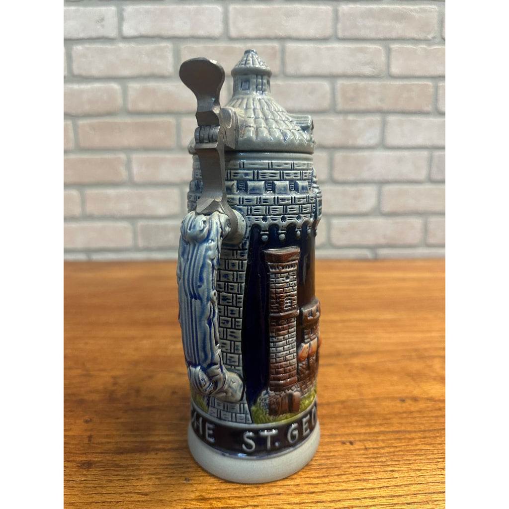 1st Edition 1977 Beer Stein - Mader's "St. Georg Und Der Drache" Limited 7500