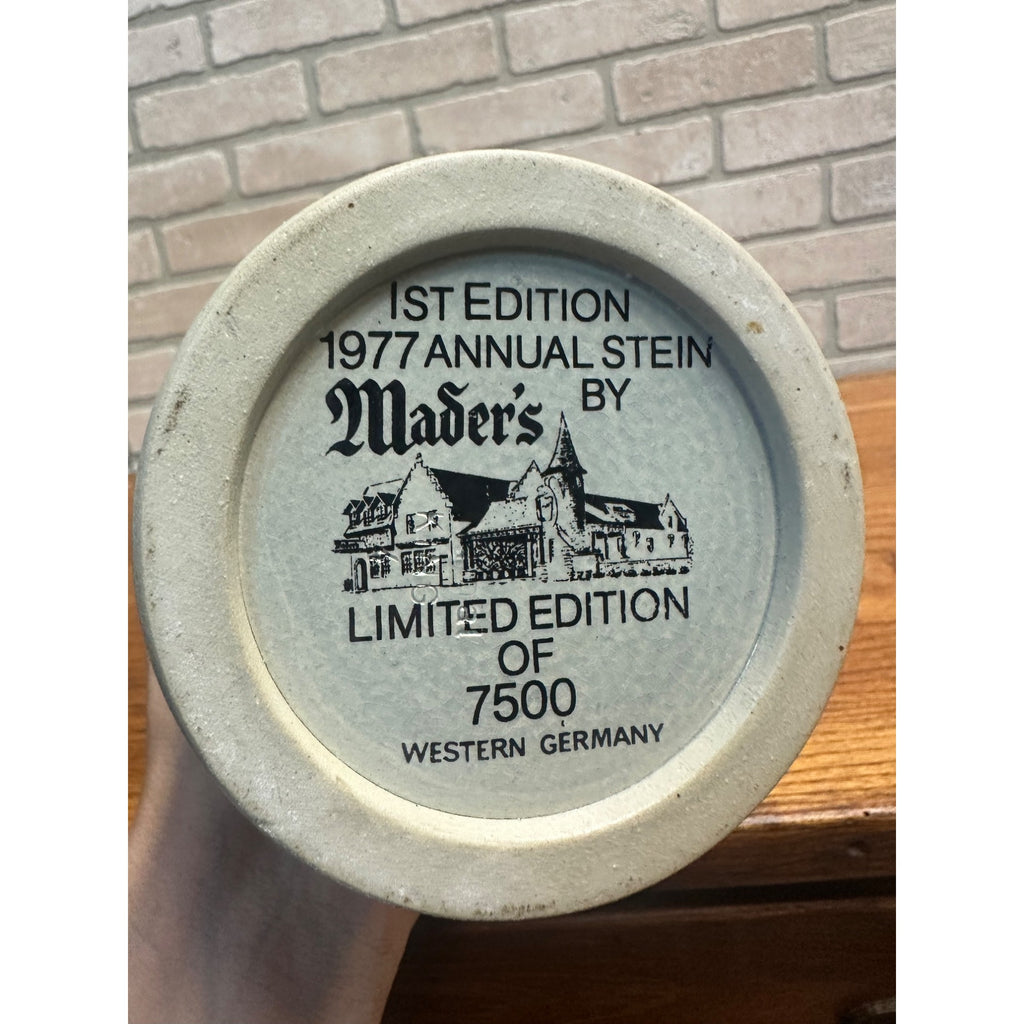 1st Edition 1977 Beer Stein - Mader's "St. Georg Und Der Drache" Limited 7500