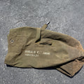 Vintage US Military Canvas Duffel Sea Bag Named Vietnam Era Army GI Canvas