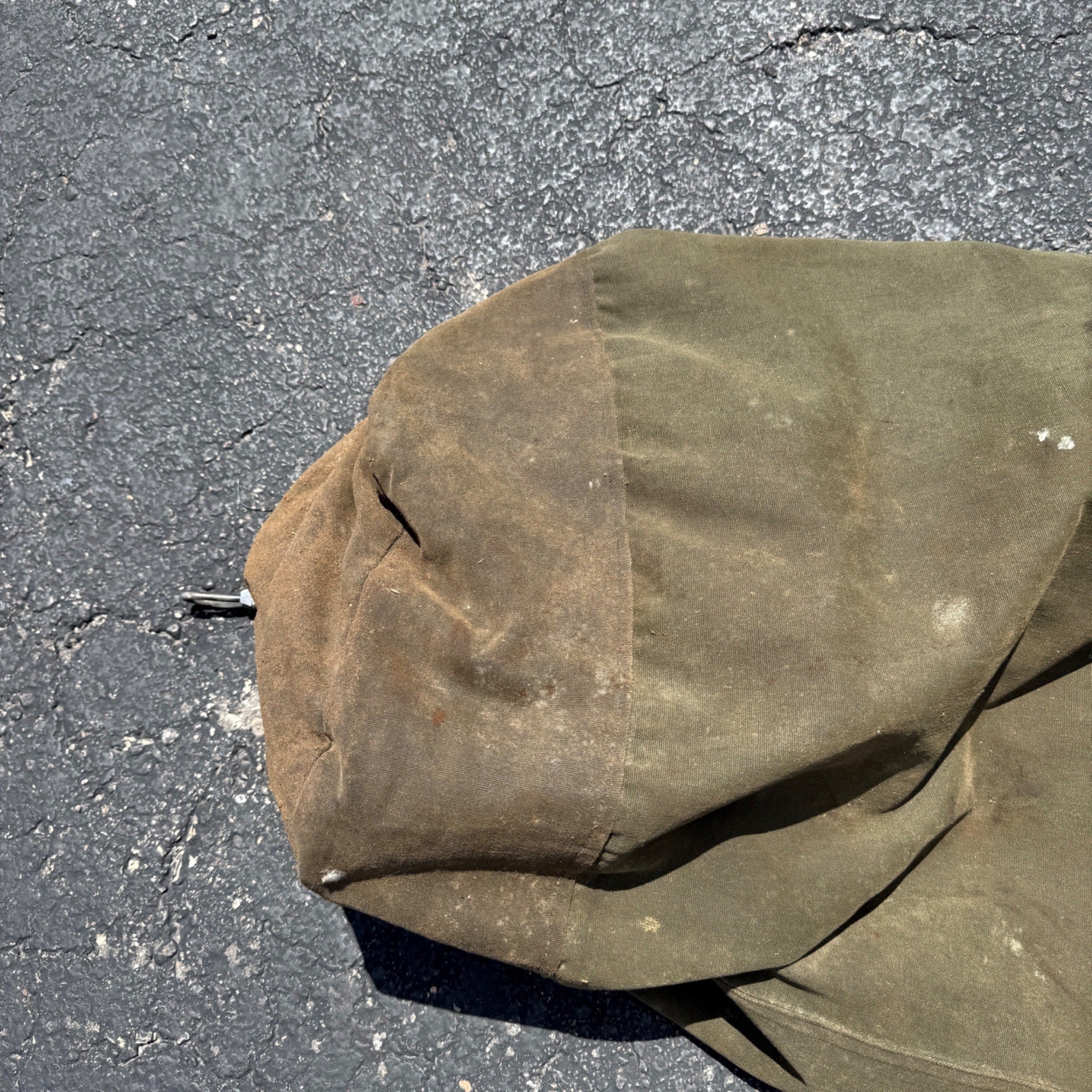 Vintage US Military Canvas Duffel Sea Bag Named Vietnam Era Army GI Canvas