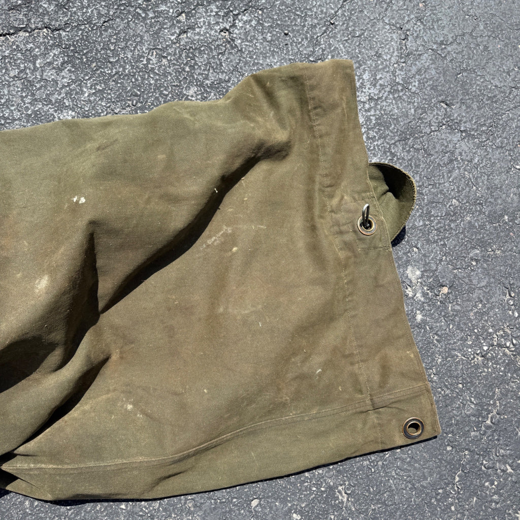 Vintage US Military Canvas Duffel Sea Bag Named Vietnam Era Army GI Canvas