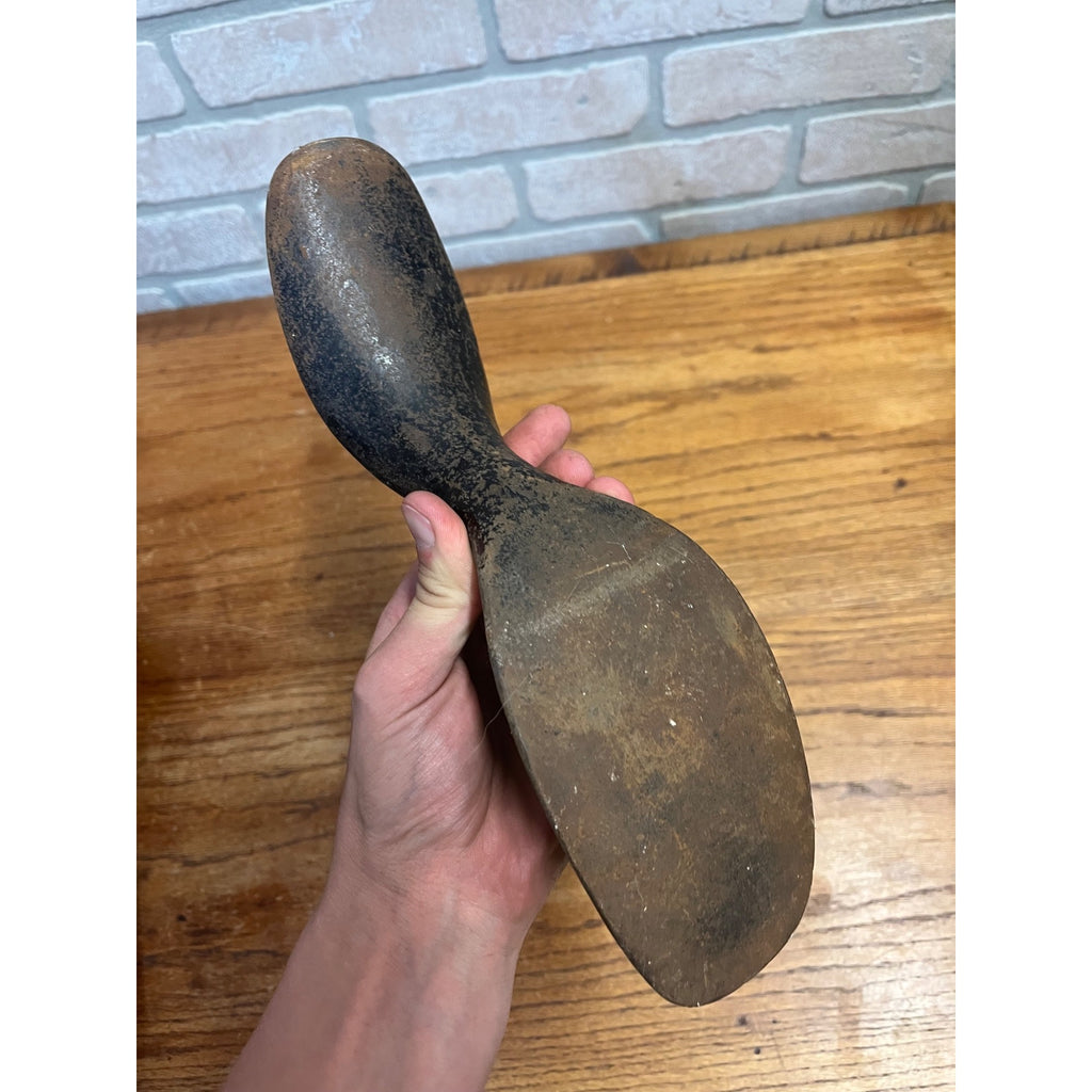 Antique Cast Iron Cobbler Tool Double Head Anvil Boots Shoe Repair Mold Lot (2)