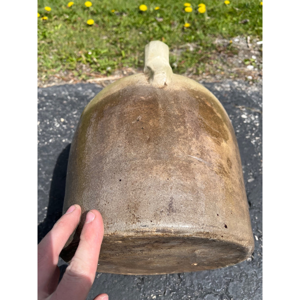 Primitive 19th c. Salt Glazed Stoneware Jug E.S. & B Cobalt Newbrighton PA 2 Gal