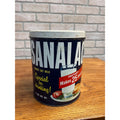 Vintage Sanalac Nonfat Dry Milk 5 lb Metal Tin Can Empty Advertising  Madison WI