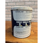 Vintage Sanalac Nonfat Dry Milk 5 lb Metal Tin Can Empty Advertising  Madison WI
