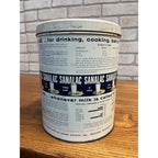 Vintage Sanalac Nonfat Dry Milk 5 lb Metal Tin Can Empty Advertising  Madison WI