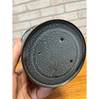 Antique Primitive Gray Enamel Graniteware Lidded Berry Bucket / Berry Pail / Farmhouse Decor, Miniature