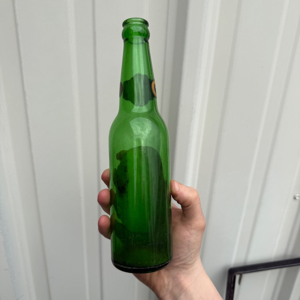 Vintage 1933 Fox Head Old Waukesha Ale Wisconsin Label Beer Bottle Pre-IRTP